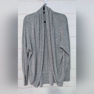 Guc George Women's Heather Gray Drape cocoon Cardigan Size Large